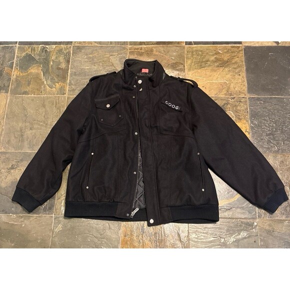 Men's Coogi Wool Coat Size 3xl black - Picture 1 of 5